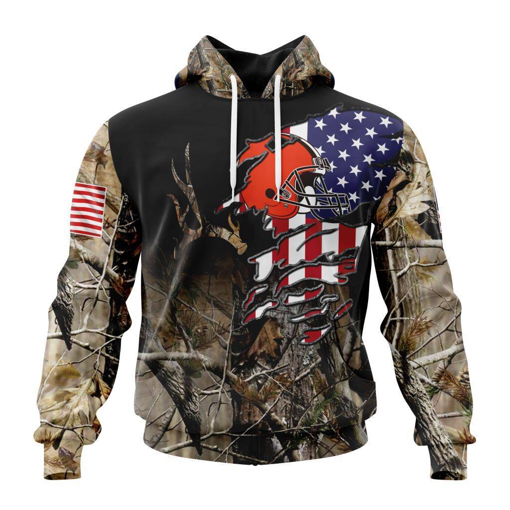 Customized-NFL-Cleveland-Browns-Special-Camo-Realtree-Hunting-Unisex-Hoodie-TH0942 Customized NFL Cleveland Browns Special Camo Realtree Hunting Unisex Hoodie TH0942