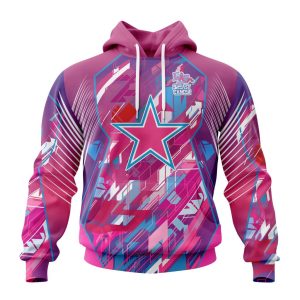 Customized NFL Dallas Cowboysls I Pink I Can Fearless Again Breast Cancer Unisex Hoodie TH0949