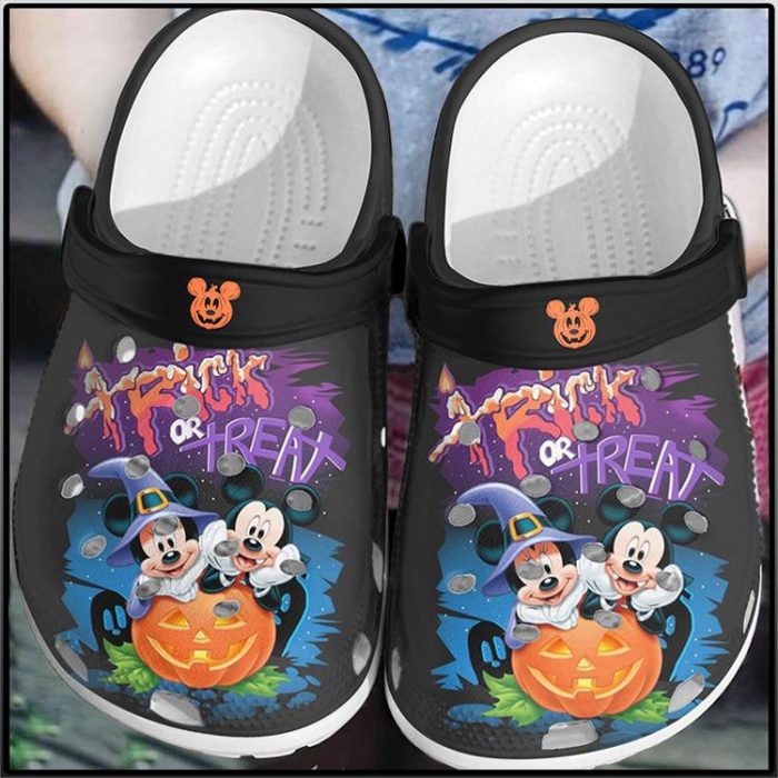 Halloween Mickey And Minnie Crocs Crocband Clog BCL1197