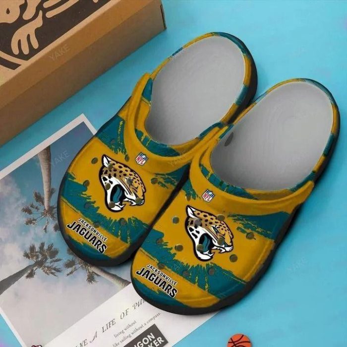 Jacksonville Jaguars Tiger Logo Crocs Crocband Clog BCL1224