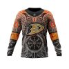 Personalized Anaheim Ducks Dark Norse Viking Symbols Unisex Sweatshirt SWS1677