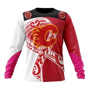 Personalized Calgary Flames Specialized Samoa Fights Cancer Unisex Sweatshirt SWS1722