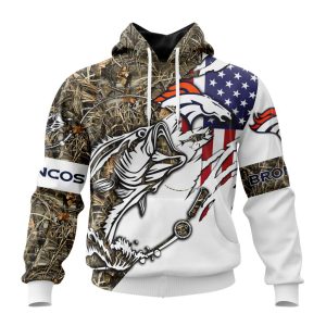 Personalized NFL Denver Broncos Fishing With Flag Of The United States Unisex Hoodie TH1370