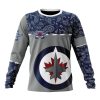 Personalized NHL Winnipeg Jets Specialized Hockey With Paisley Unisex Sweatshirt SWS3720
