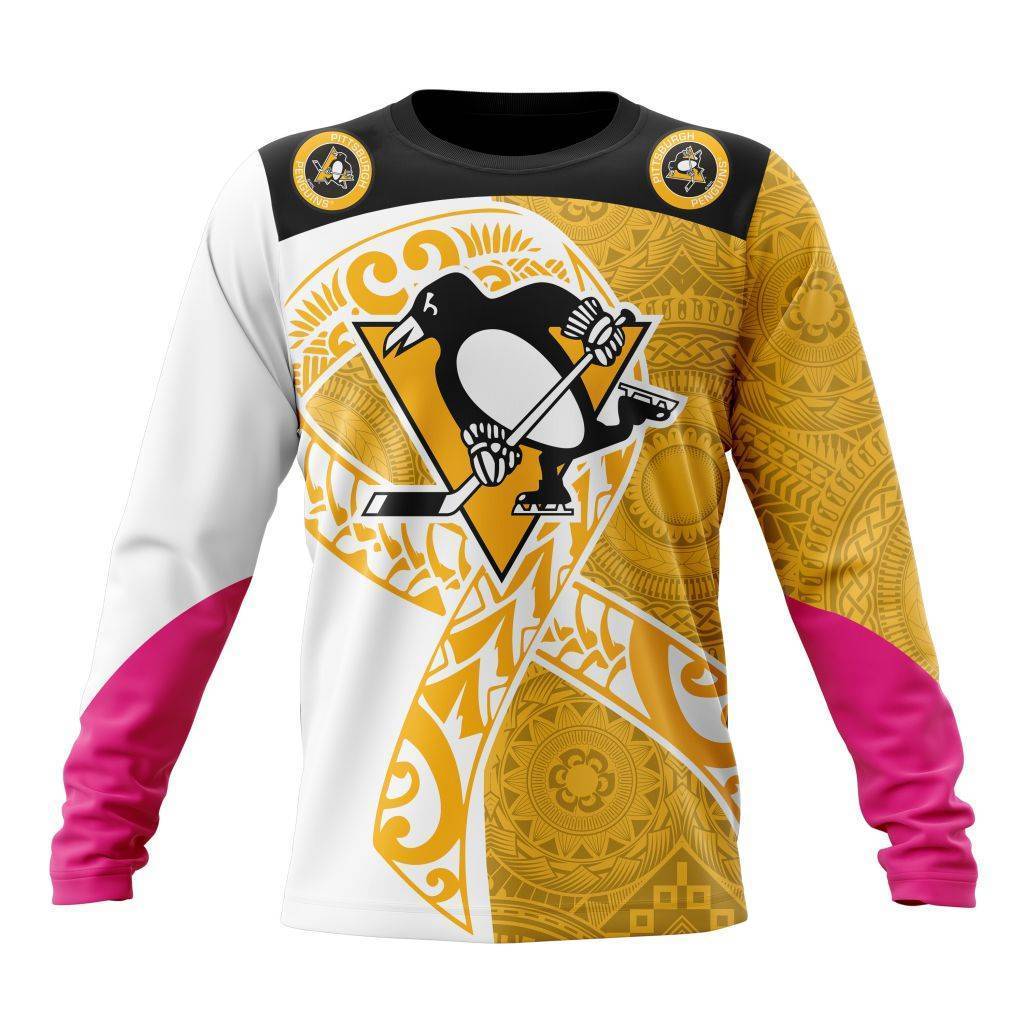 Personalized-Pittsburgh-Penguins-Specialized-Samoa-Fights-Cancer-Unisex-Sweatshirt-SWS3758 Personalized Pittsburgh Penguins Specialized Samoa Fights Cancer Unisex Sweatshirt SWS3758
