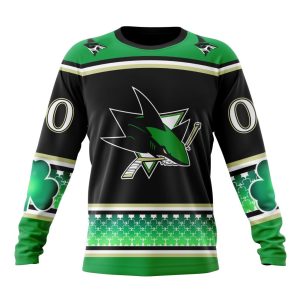 Personalized San Jose Sharks Specialized Hockey Celebrate St Patrick's Day Unisex Sweatshirt SWS3763