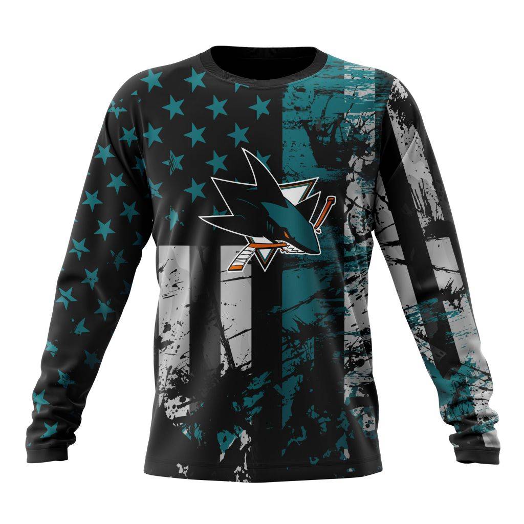 Personalized-San-Jose-Sharks-Specialized-Jersey-For-America-Unisex-Sweatshirt-SWS3764 Personalized San Jose Sharks Specialized Jersey For America Unisex Sweatshirt SWS3764