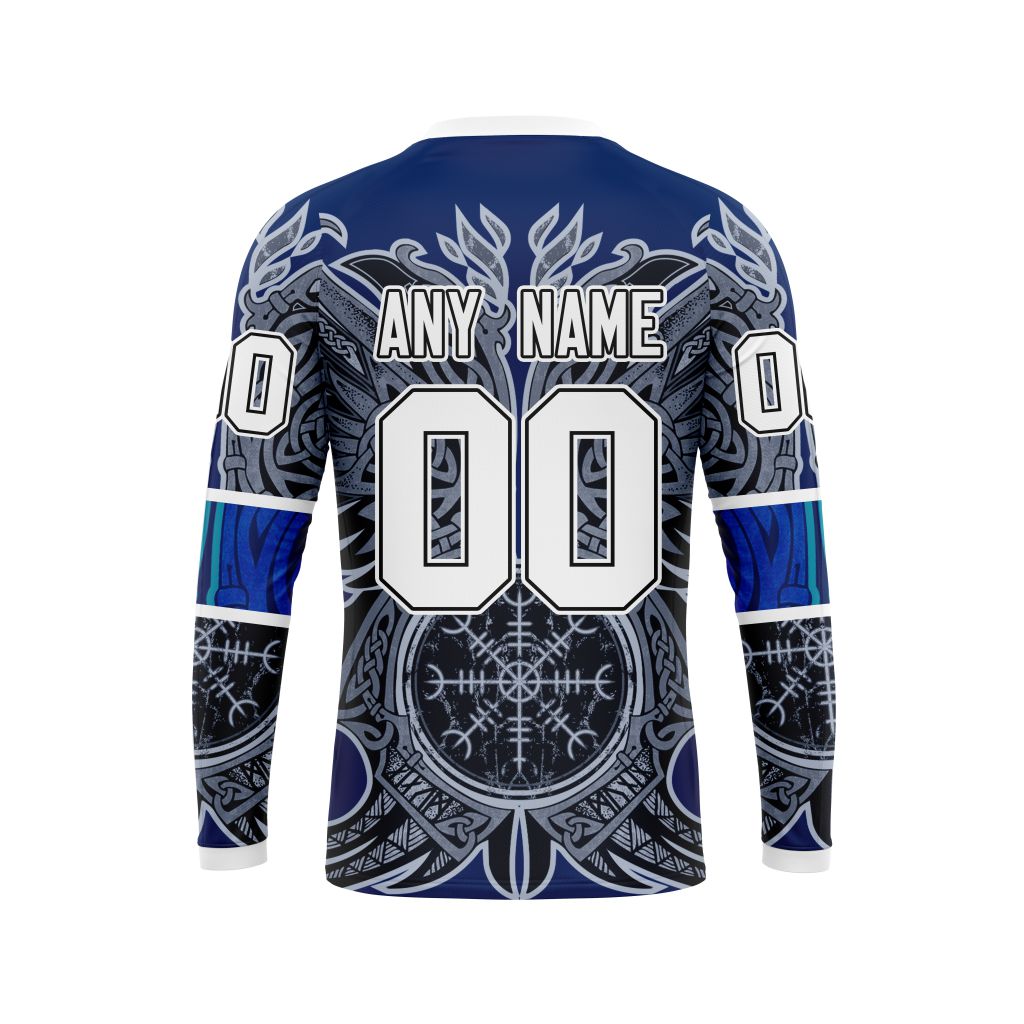 Personalized-Toronto-Maple-Leafs-Dark-Norse-Viking-Symbols-Unisex-Sweatshirt-SWS3794-1