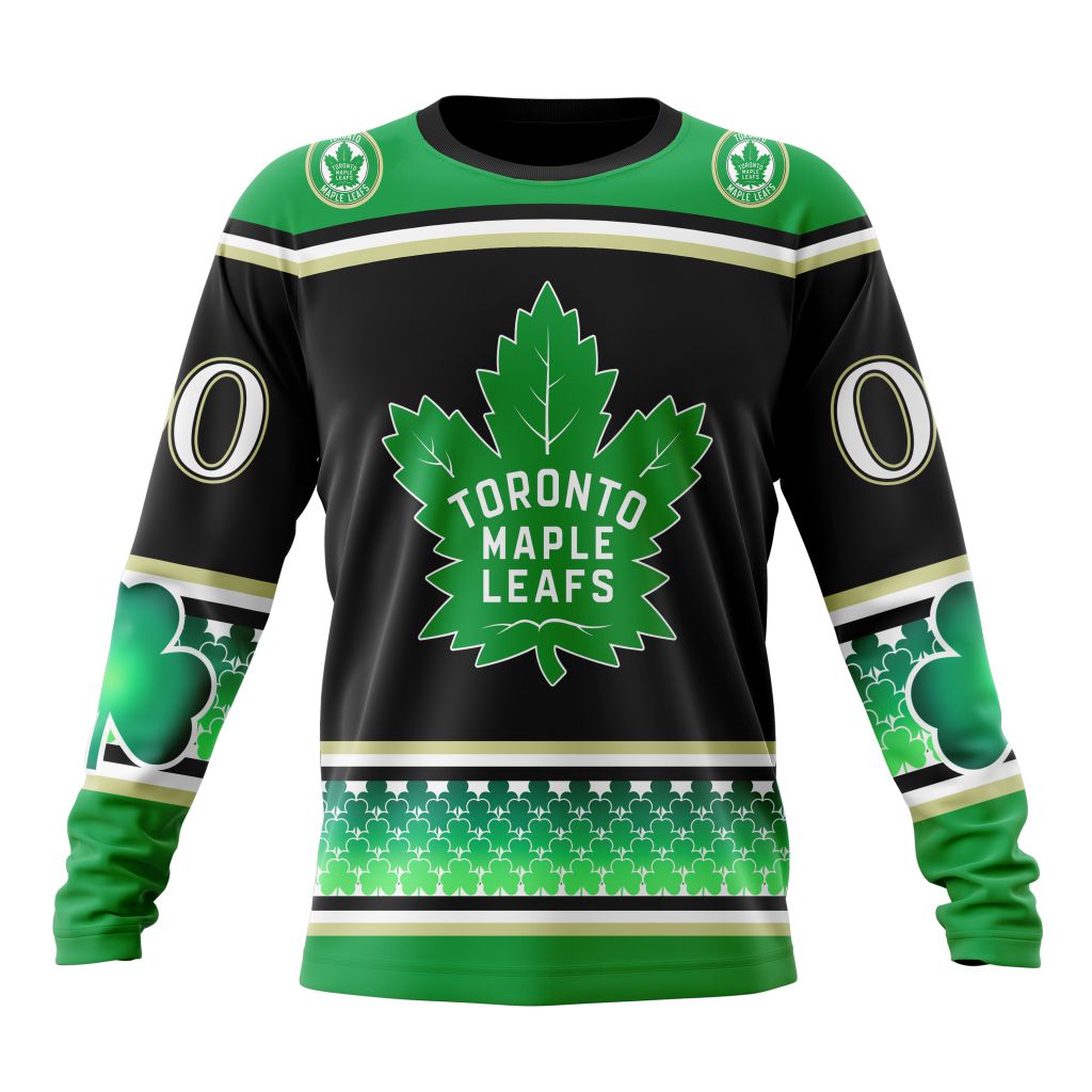 Personalized-Toronto-Maple-Leafs-Specialized-Hockey-Celebrate-St-Patricks-Day-Unisex-Sweatshirt-SWS3798 Personalized Toronto Maple Leafs Specialized Hockey Celebrate St Patrick's Day Unisex Sweatshirt SWS3798