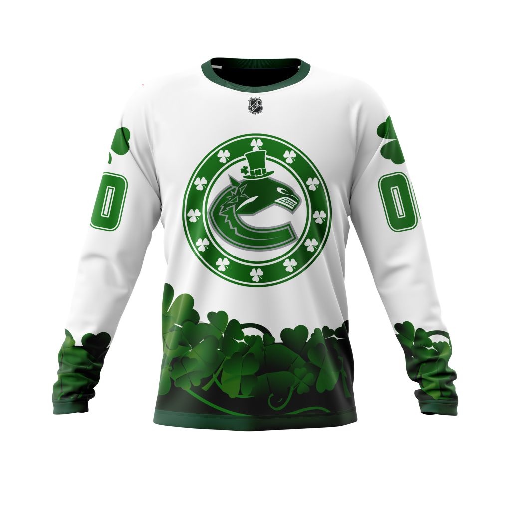 Personalized-Vancouver-Canucks-Happy-St.Patrick-Days-Unisex-Sweatshirt-SWS3804 Personalized Vancouver Canucks Happy St.Patrick Days Unisex Sweatshirt SWS3804