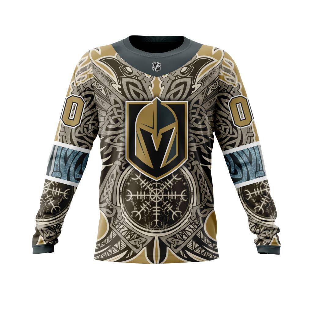 Personalized-Vegas-Golden-Knights-Dark-Norse-Viking-Symbols-Unisex-Sweatshirt-SWS3812 Personalized Vegas Golden Knights Dark Norse Viking Symbols Unisex Sweatshirt SWS3812