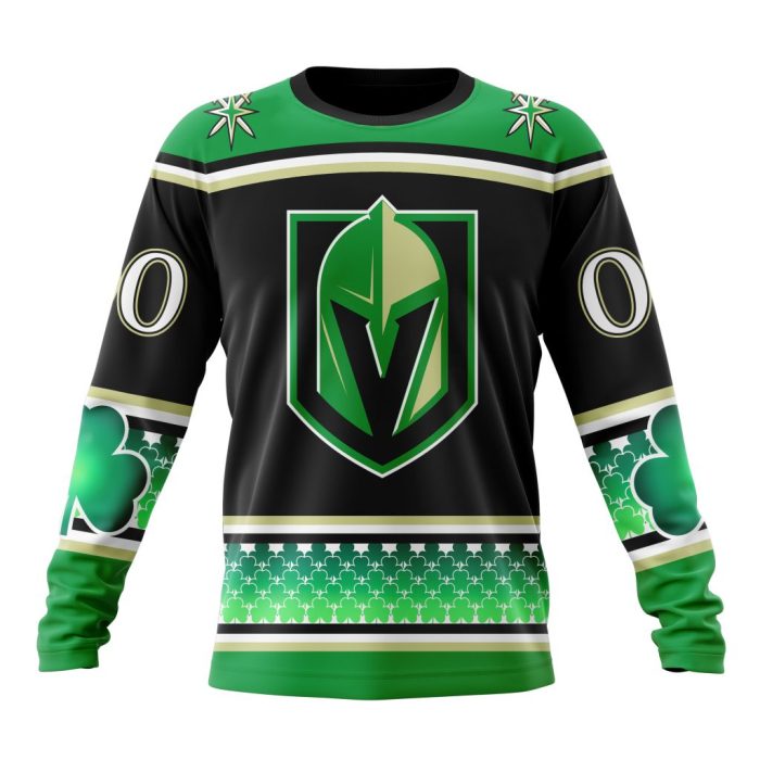 Personalized Vegas Golden Knights Specialized Hockey Celebrate St Patrick's Day Unisex Sweatshirt SWS3816