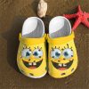 SpongeBob SquarePants Crocs Crocband Clog Comfortable Water Shoes In Yellow BCL1793