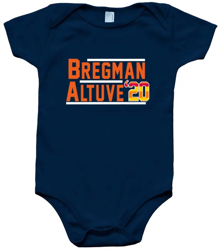 Baby-Onesie-Alex-Bregman-Jose-Altuve-Houston-Astros-2020-Creeper-Romper Baby Onesie Alex Bregman Jose Altuve Houston Astros 2020 Creeper Romper