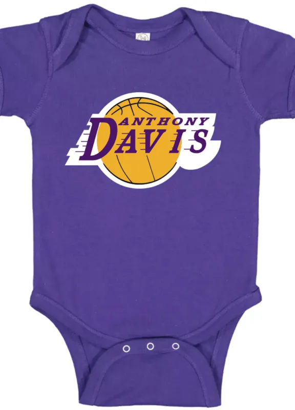 Baby Onesie Anthony Davis Ad The Brow Los Angeles Logo Creeper Romper ...