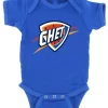 Baby Onesie Chet Holmgren Oklahoma City Thunder Okc Logo Creeper Romper