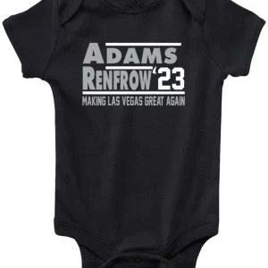Baby Onesie Hunter Renfrow Davante Adams Las Vegas Raiders 23 Creeper Romper