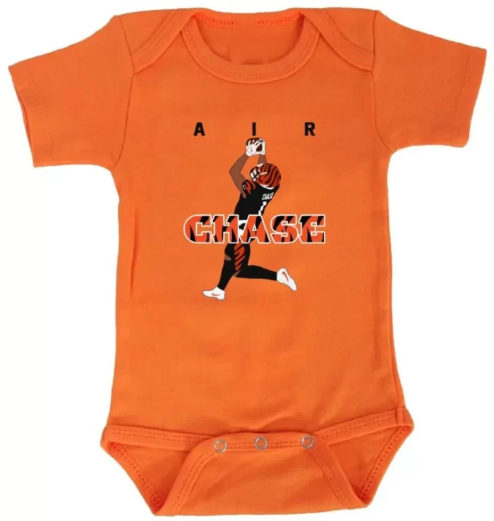 Baby Onesie Ja'Marr Chase Cincinnati Bengals Jamarr Air Creeper Romper