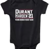 Baby Onesie James Harden Kevin Durant New Jersey Brooklyn Nets 2021 Creeper Romper