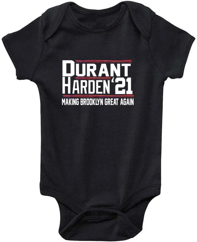 Baby-Onesie-James-Harden-Kevin-Durant-New-Jersey-Brooklyn-Nets-2021-Creeper-Romper Baby Onesie James Harden Kevin Durant New Jersey Brooklyn Nets 2021 Creeper Romper
