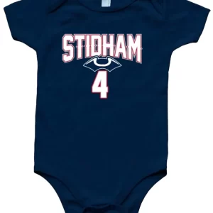 Baby Onesie Jarrett Stidham New England Patriots Stid Logo Creeper Romper