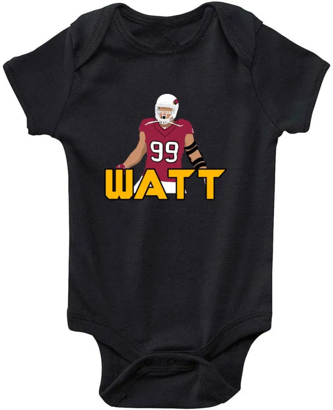 Baby-Onesie-Jj-Watt-Arizona-Cardinals-Watt-Pic-Creeper-Romper Baby Onesie Jj Watt Arizona Cardinals Watt Pic Creeper Romper