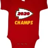 Baby Onesie Kansas City Chiefs Super Bowl 54 2020 Champions Champs Creeper Romper