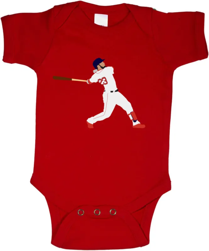 Baby-Onesie-Michael-Chavis-Boston-Red-Sox-The-Ice-Horse-Home-Run-Pic-Creeper-Romper Baby Onesie Michael Chavis Boston Red Sox The Ice Horse "Home Run Pic" Creeper Romper