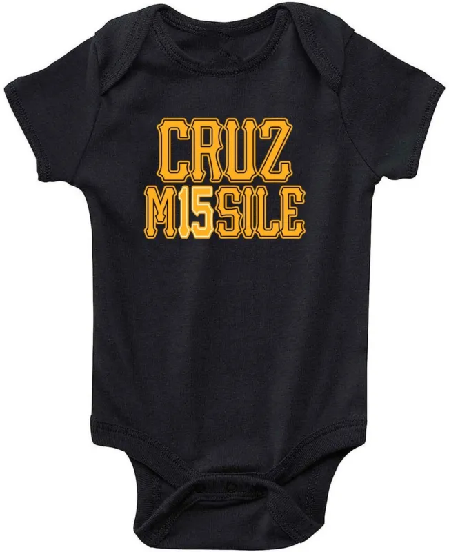 Baby-Onesie-Oneil-Cruz-Pittsburgh-Pirates-Cruz-Missile-Creeper-Romper Baby Onesie Oneil Cruz Pittsburgh Pirates Cruz Missile Creeper Romper