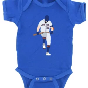 Baby Onesie Pete Alonso Polar Bear New York Mets Broken Bat Knee Creeper Romper