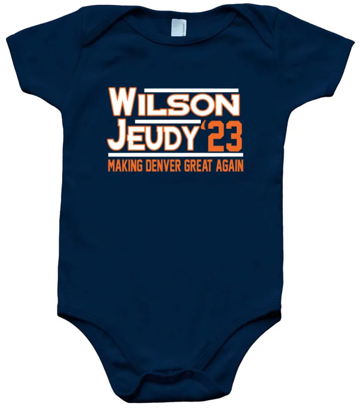 Baby-Onesie-Russell-Wilson-Jerry-Jeudy-23-Election-Denver-Broncos-Creeper-Romper Baby Onesie Russell Wilson Jerry Jeudy 23 Election Denver Broncos Creeper Romper