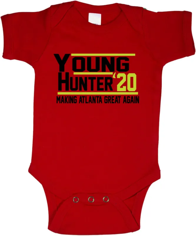 Baby-Onesie-Trae-Young-DeAndre-Hunter-Deandre-Atlanta-Hawks-2020-Creeper-Romper Baby Onesie Trae Young De'Andre Hunter Deandre Atlanta Hawks 2020 Creeper Romper