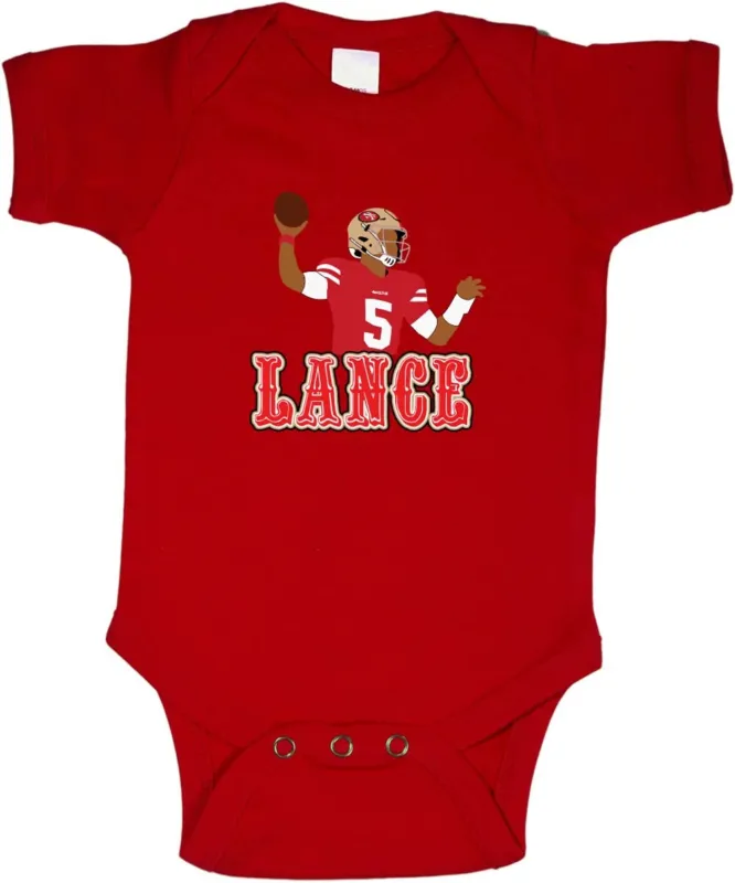 Baby-Onesie-Trey-Lance-San-Francisco-49Ers-Pic-Creeper-Romper Baby Onesie Trey Lance San Francisco 49Ers Pic Creeper Romper