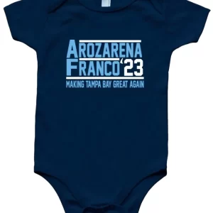 Baby Onesie Wander Franco Randy Arozarena Tampa Bay Devil Rays 2023 Creeper Romper