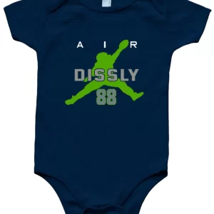 Baby Onesie Will Dissly Seattle Seahawks "Air" Creeper Romper