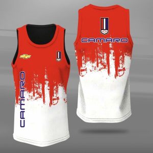 Chevrolet Camaro Unisex Tank Top Basketball Jersey Style Gym Muscle Tee JTT590