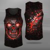 Chevrolet Corvette Skull Unisex Tank Top Basketball Jersey Style Gym Muscle Tee JTT615