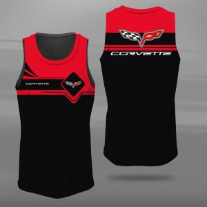 Chevrolet Corvette Unisex Tank Top Basketball Jersey Style Gym Muscle Tee JTT038