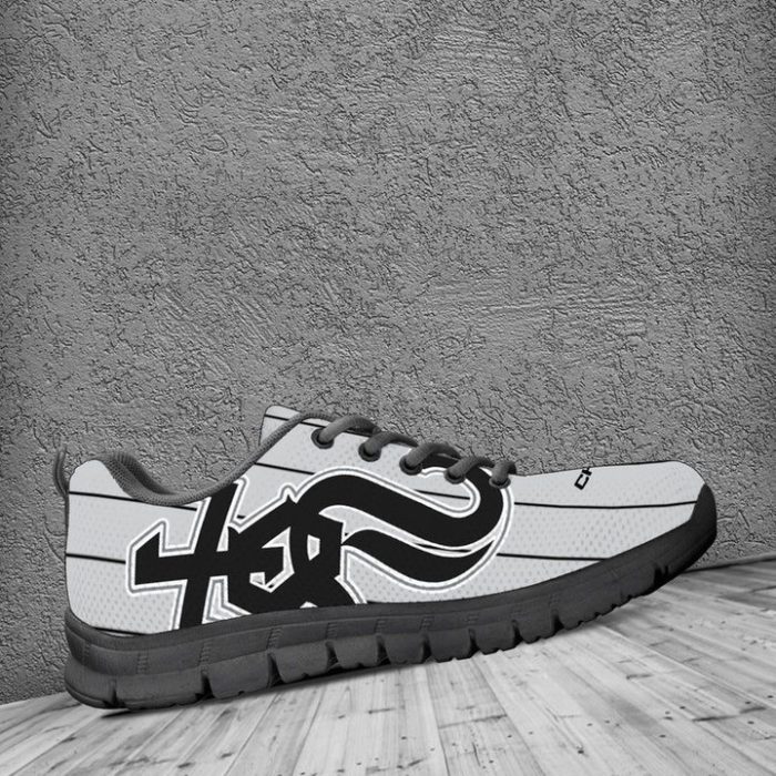 Chicago White Sox MLB Canvas Shoes Running Shoes Black Shoes Fly Sneakers