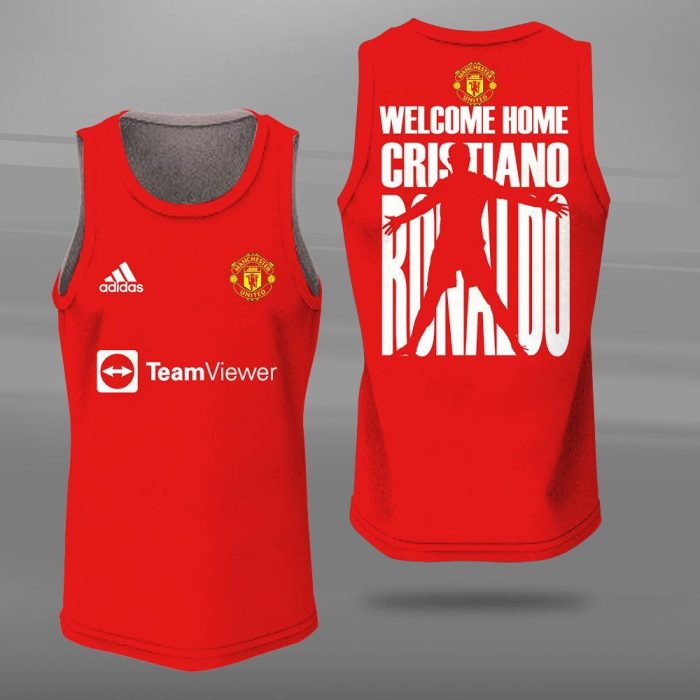 Cristiano Ronaldo - Manchester United Unisex Tank Top Basketball Jersey Style Gym Muscle Tee JTT309