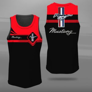 Ford Mustang Unisex Tank Top Basketball Jersey Style Gym Muscle Tee JTT035