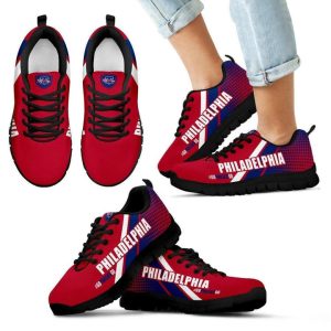 Go Philadelphia Phillies MLB Team Canvas Shoes Running Shoes Black Shoes Fly Sneakers