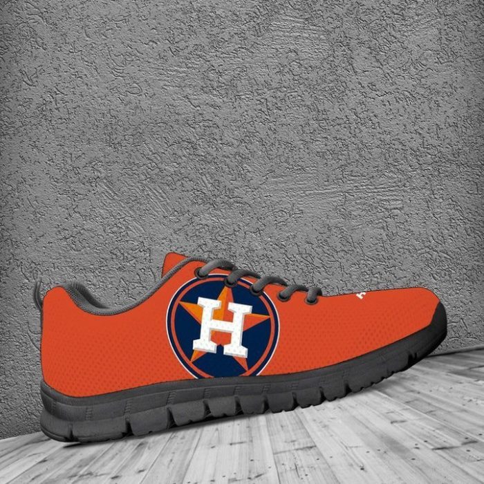 Houston Astros MLB Canvas Shoes Running Shoes Black Shoes Fly Sneakers