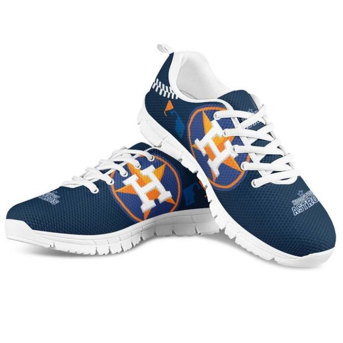 Houston Astros MLB Canvas Shoes Running Shoes White Shoes Fly Sneakers