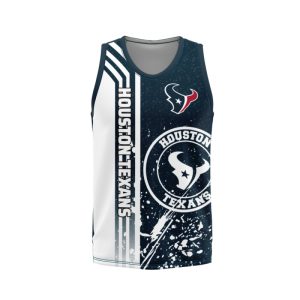 Houston Texans Unisex Tank Top Basketball Jersey Style Gym Muscle Tee JTT871