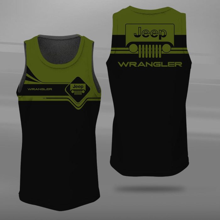 Jeep Wrangler Unisex Tank Top Basketball Jersey Style Gym Muscle Tee JTT013