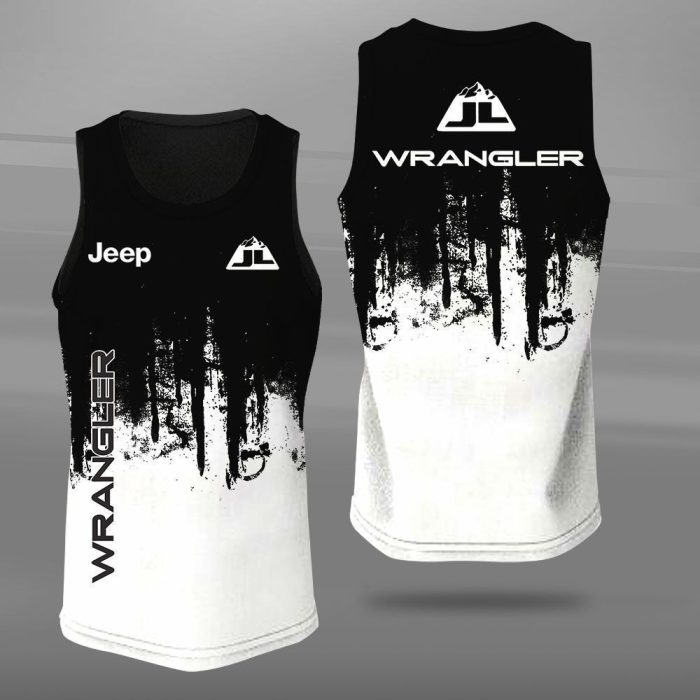 Jeep Wrangler Unisex Tank Top Basketball Jersey Style Gym Muscle Tee JTT594