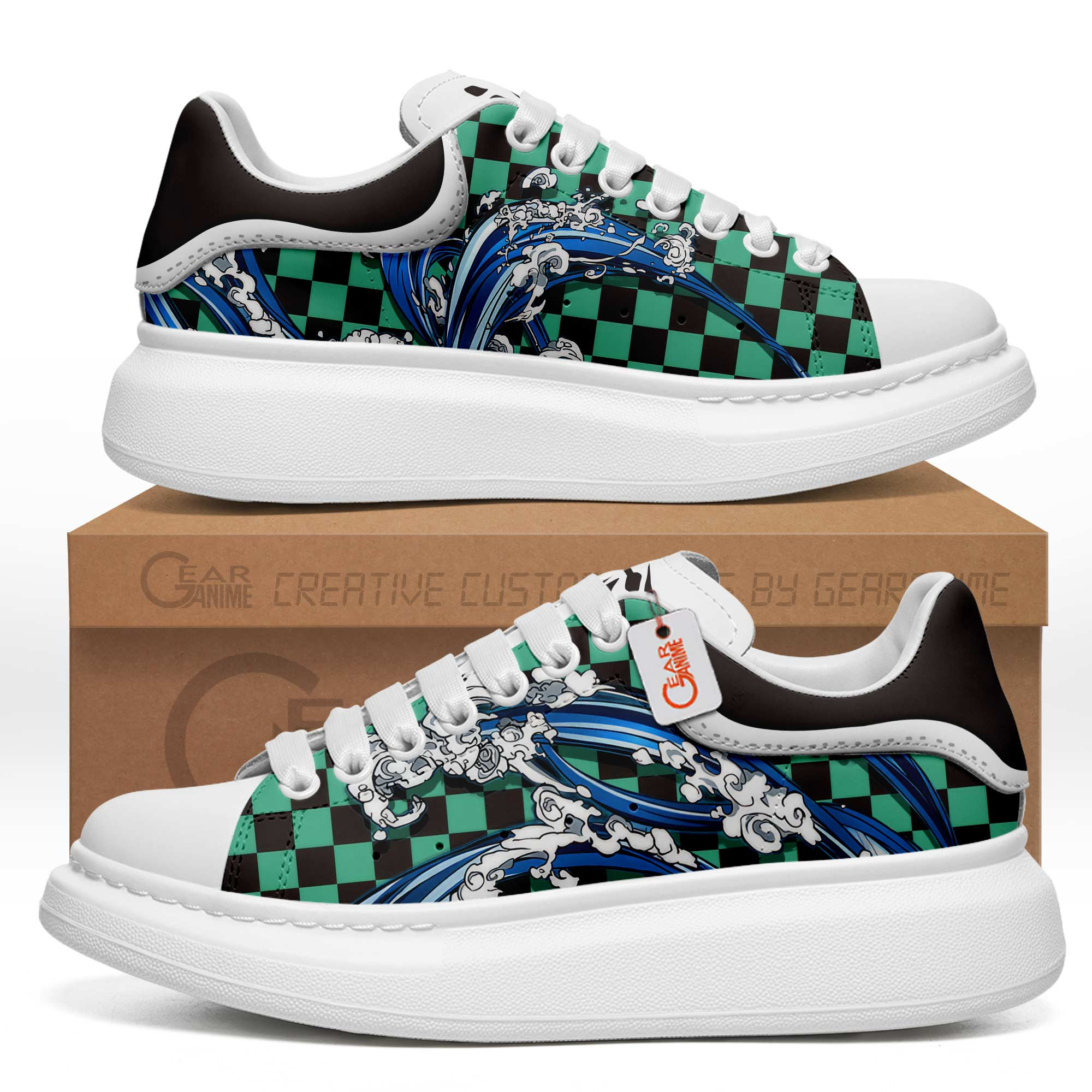 Kamado-Tanjro-Water-Breathing-MQ-Shoes-Custom-Sneakers-GMQ123 Kamado Tanjro Water Breathing MQ Shoes Custom Sneakers GMQ123