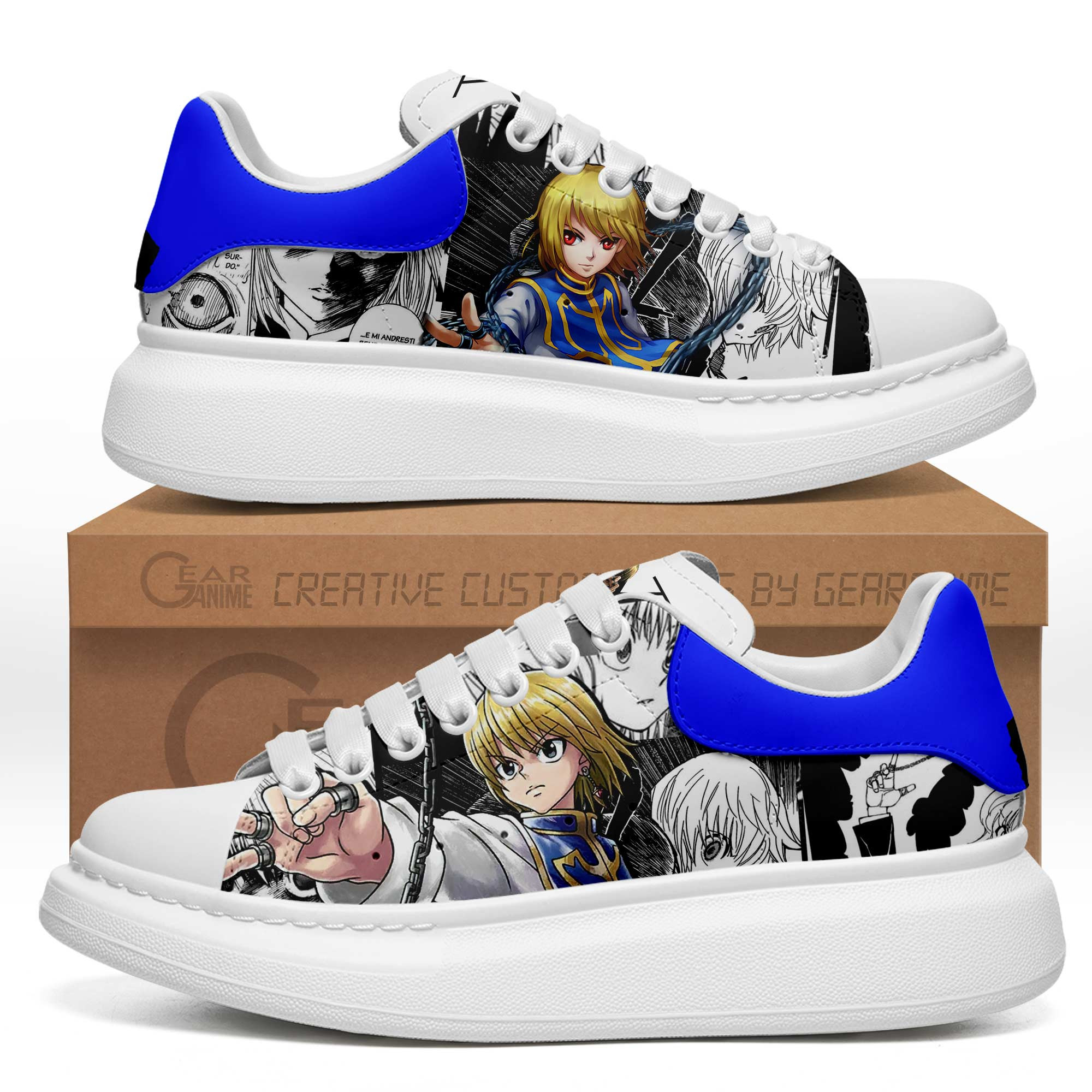 Kurapika-MQ-Shoes-Custom-Sneakers-PT0606-GMQ113 Kurapika MQ Shoes Custom Sneakers PT0606 GMQ113