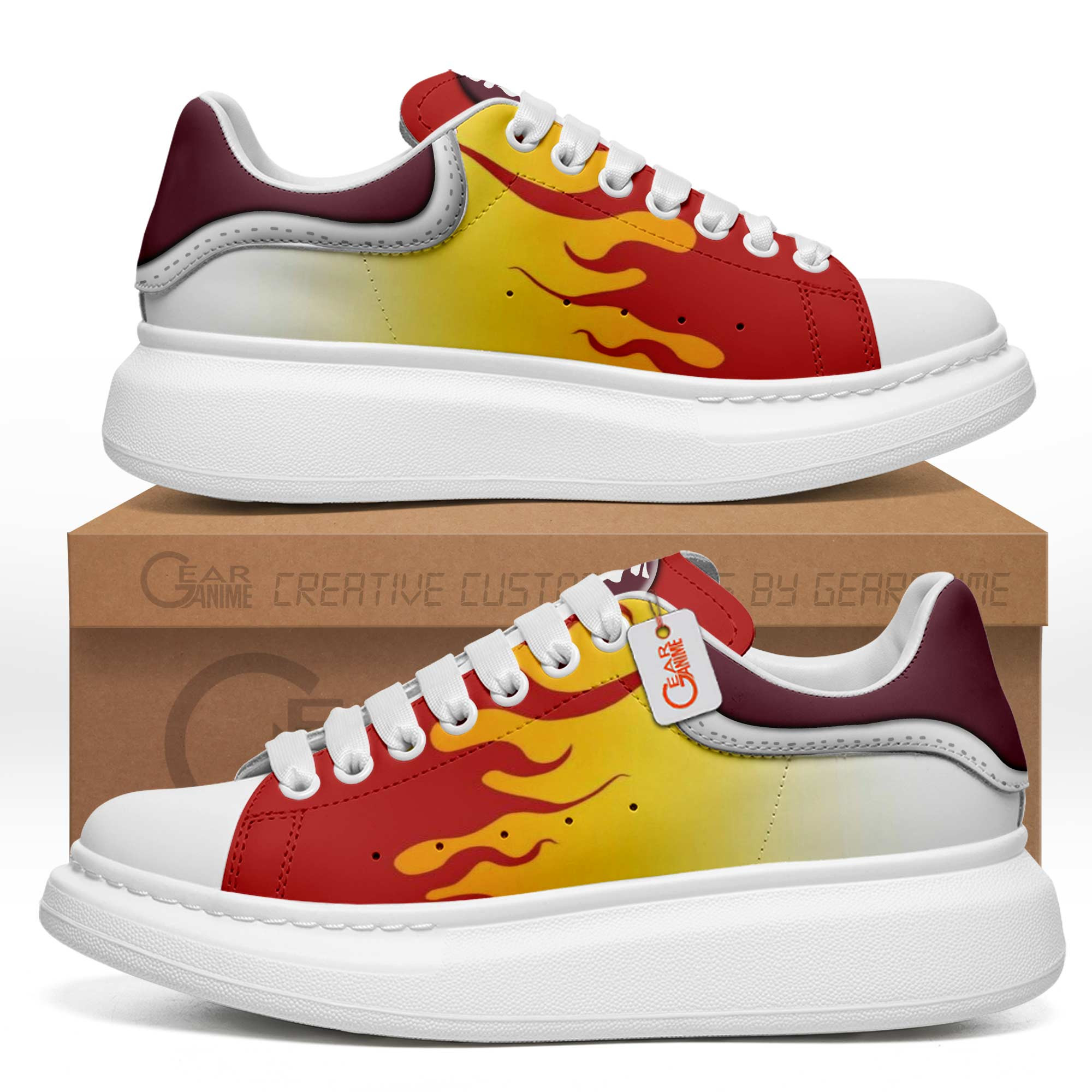 Kyojuro-Rengoku-MQ-Shoes-Custom-Sneakers-GMQ121 Kyojuro Rengoku MQ Shoes Custom Sneakers GMQ121